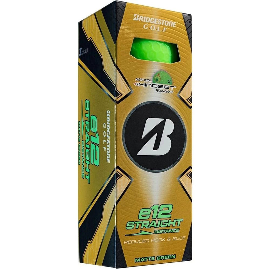 Bridgestone e12 Straight Golf Balls - Matte Green