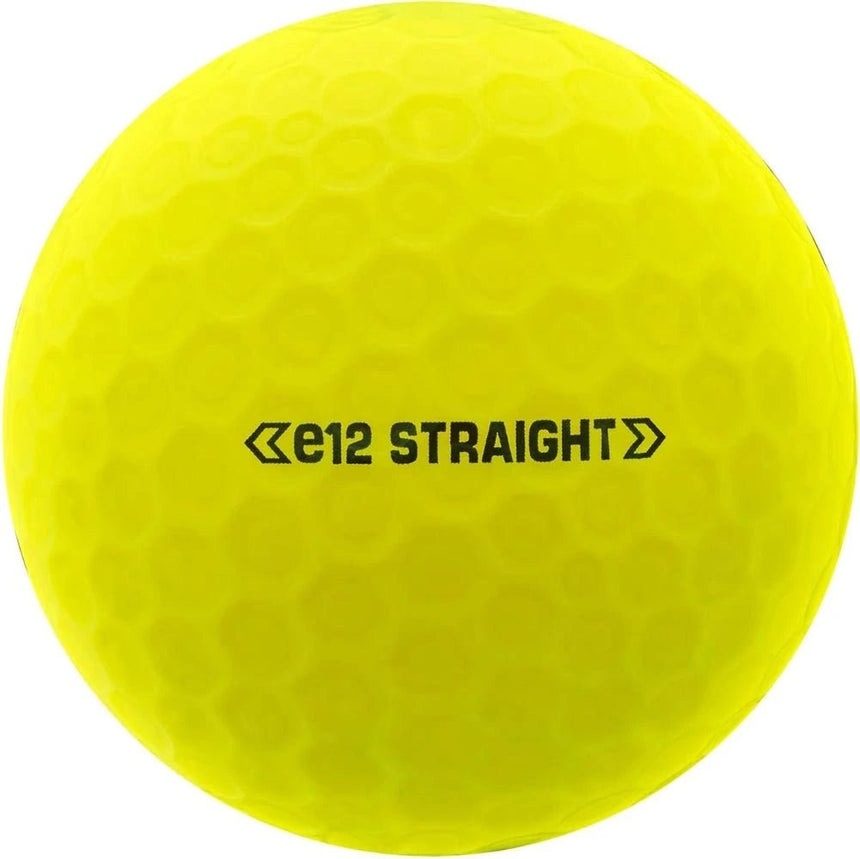 Bridgestone e12 Straight Golf Balls - Matte Yellow