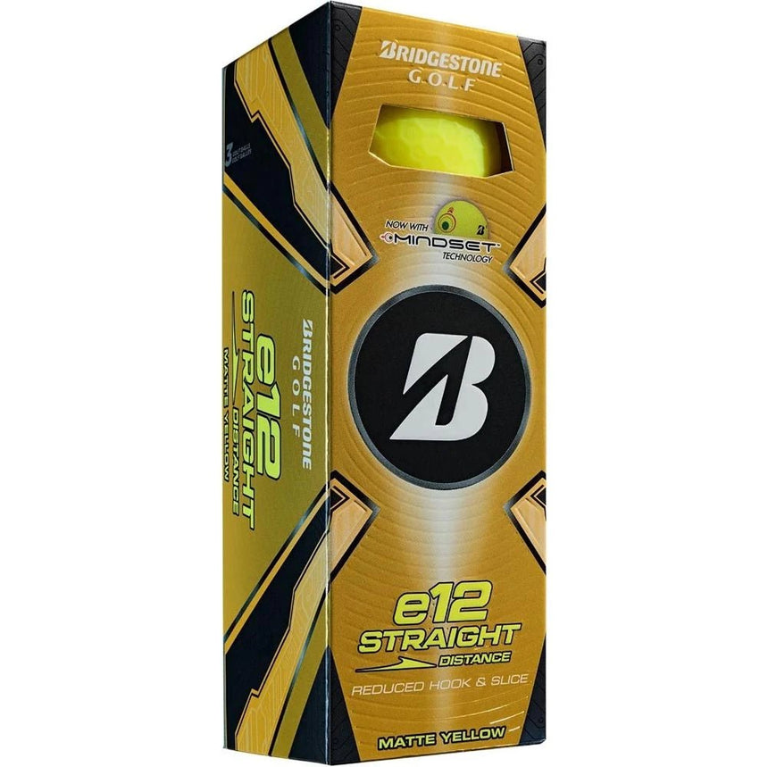 Bridgestone e12 Straight Golf Balls - Matte Yellow