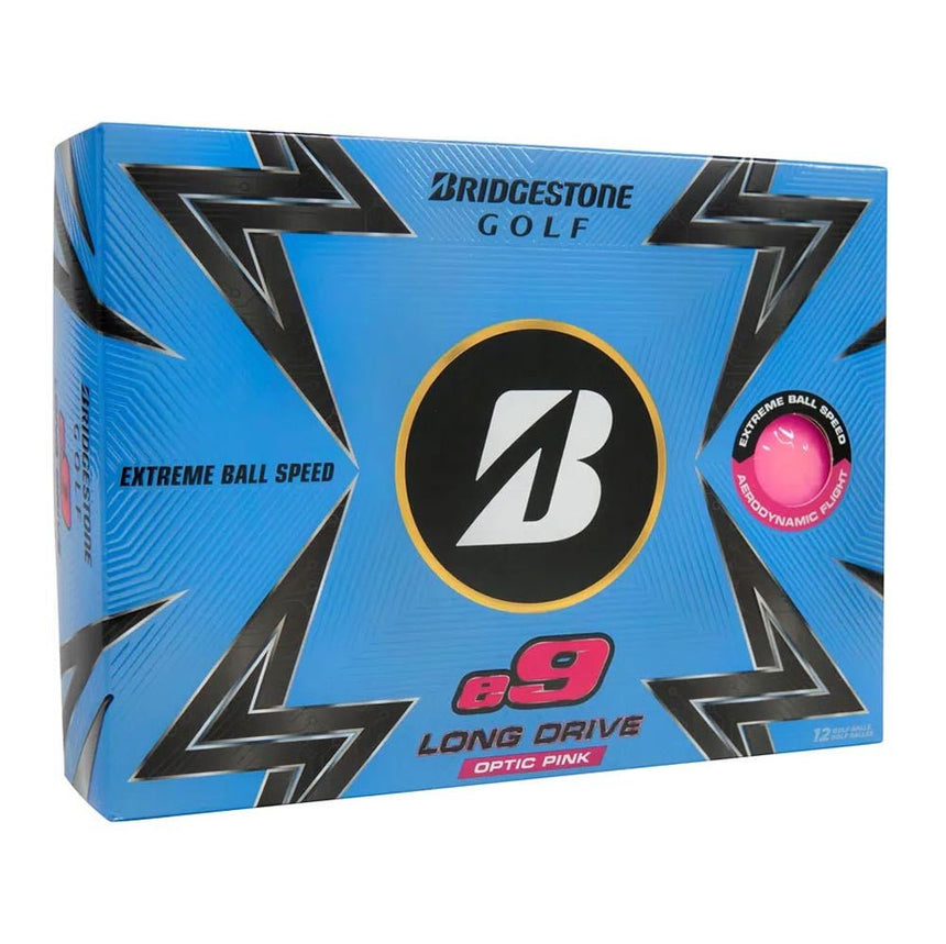 Bridgestone e9 Long Drive Golf Balls - Pink - 2023