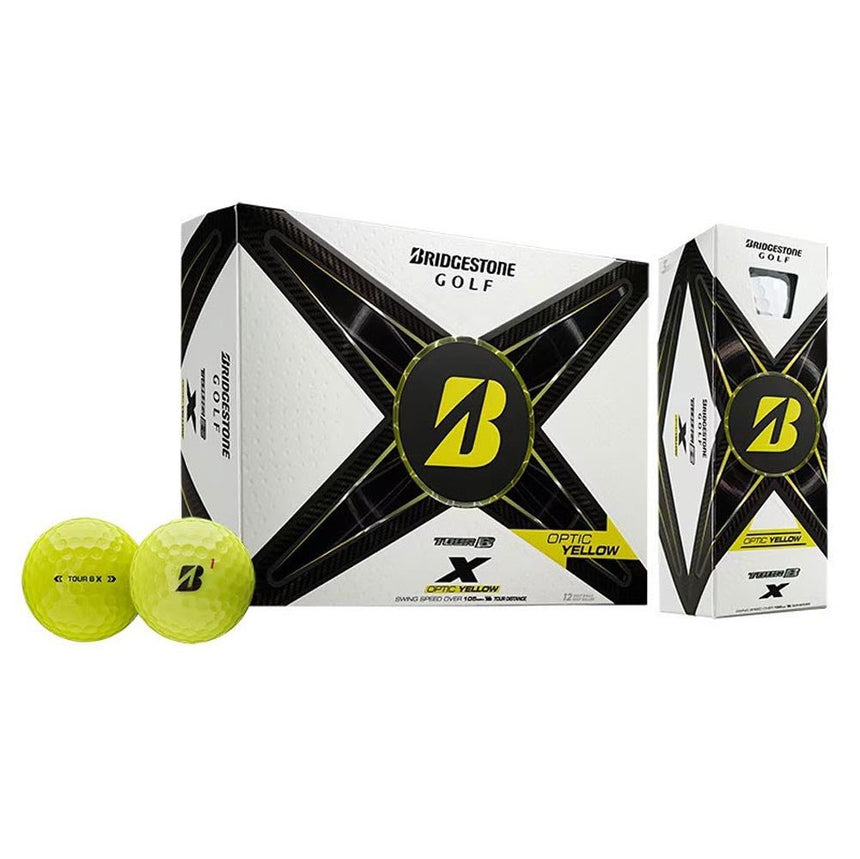 Bridgestone Tour B X Golf Balls - Yellow - 2024