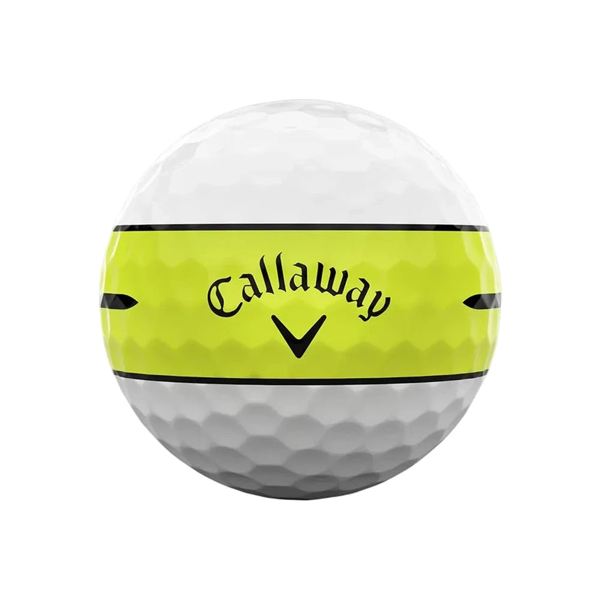 Callaway Chrome Soft 360 Stripe Golf Balls - Yellow