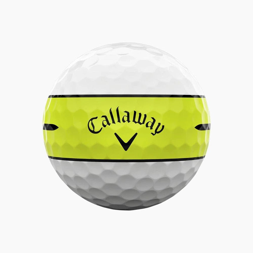 Callaway Chrome Soft 360 Stripe Golf Balls - Yellow