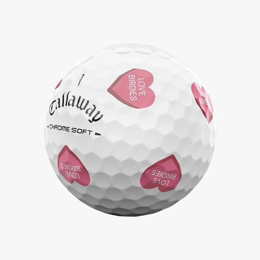 Callaway Chrome Soft Golf Hearts Golf Balls