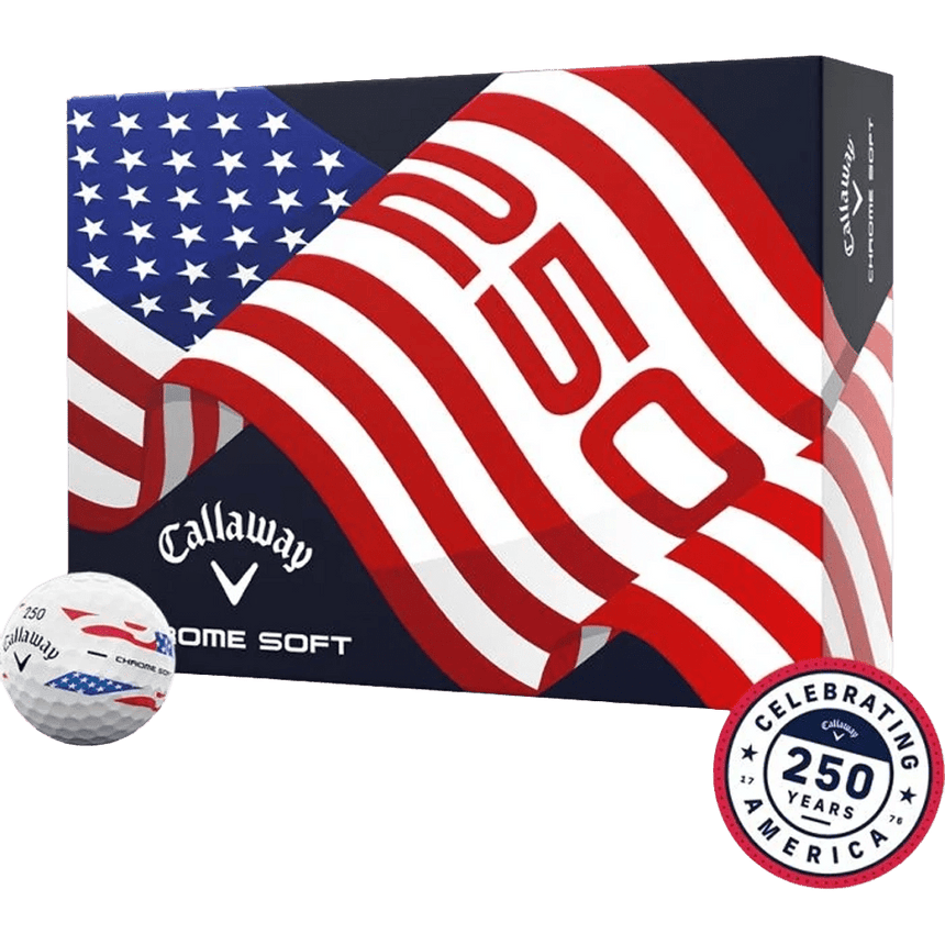 Callaway Chrome Soft 360 Stripe Golf Balls - USA