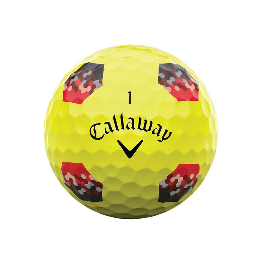 Callaway Chrome Tour TruTrack Golf Balls - Yellow - 2024