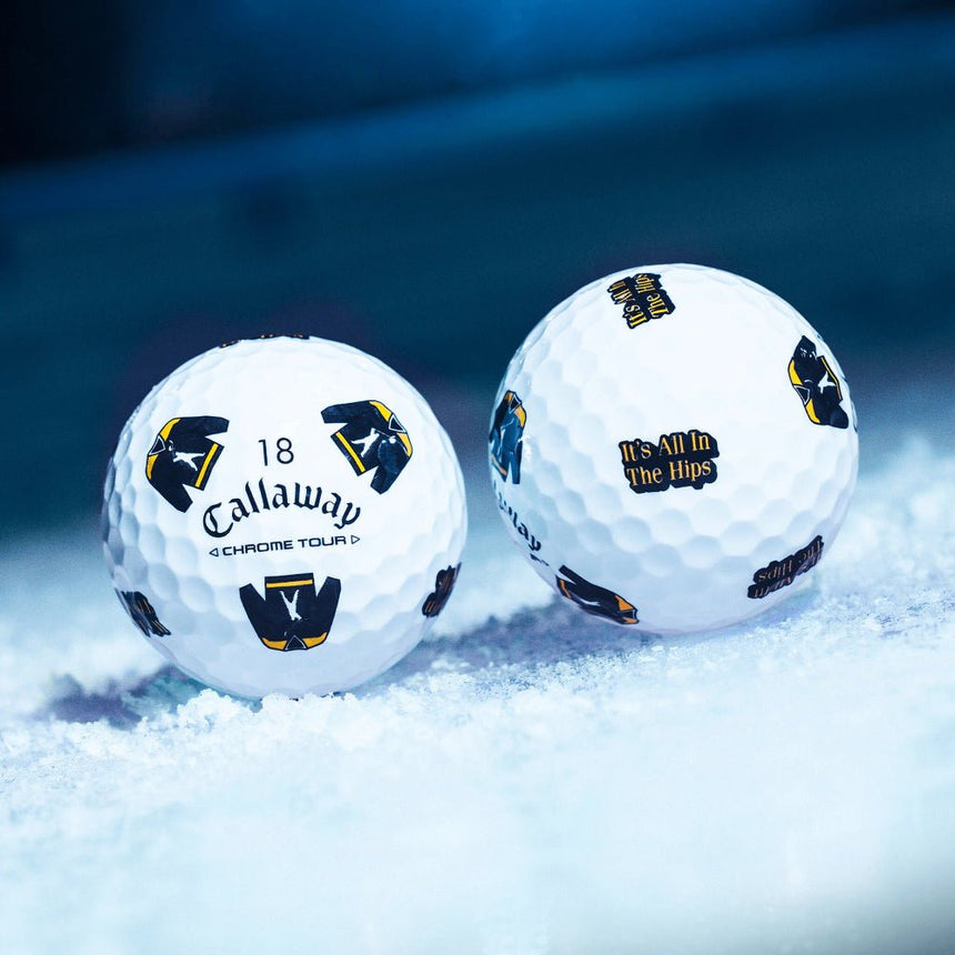 Callaway Chrome Tour Truvis Happy Gilmore 2 It's All In The Hips Golf Balls