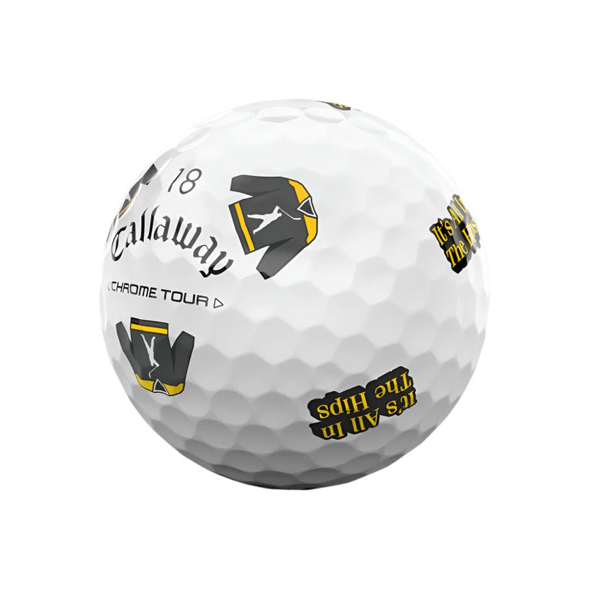 Callaway Chrome Tour Truvis Happy Gilmore 2 It's All In The Hips Golf Balls