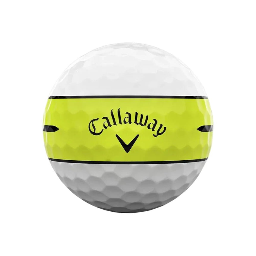 Callaway Chrome Tour X 360 Stripe Golf Balls - Yellow