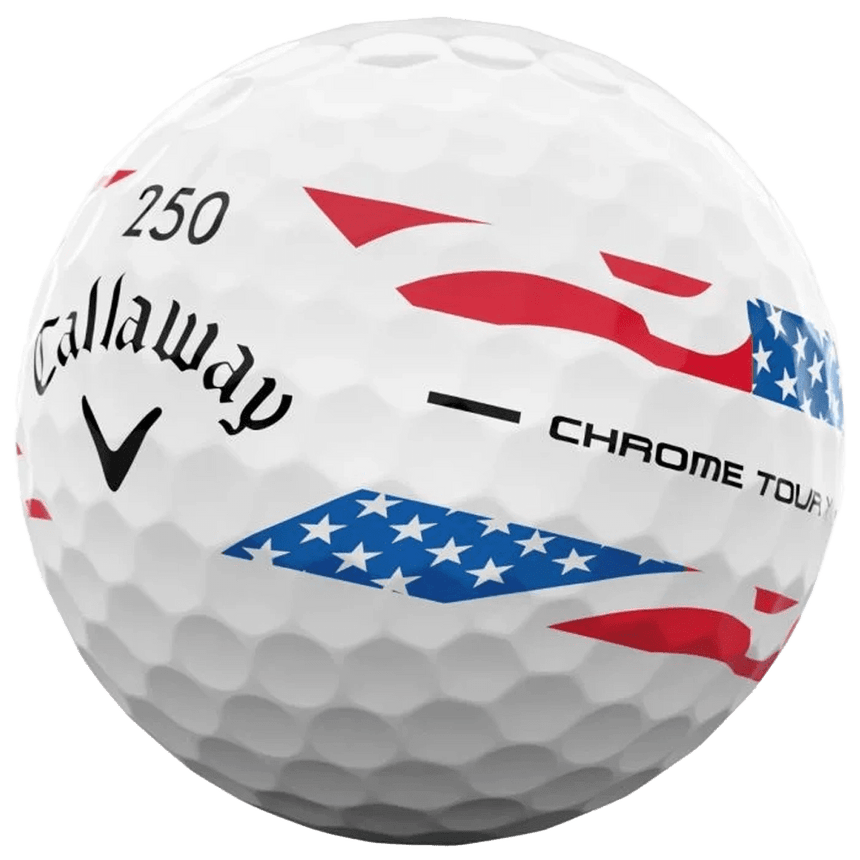 Callaway Chrome Tour X 360 Stripe Golf Balls - USA