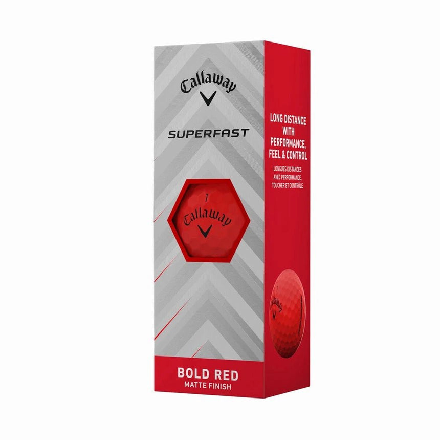 Callaway Superfast Golf Balls - Bold Red - 15 Pack