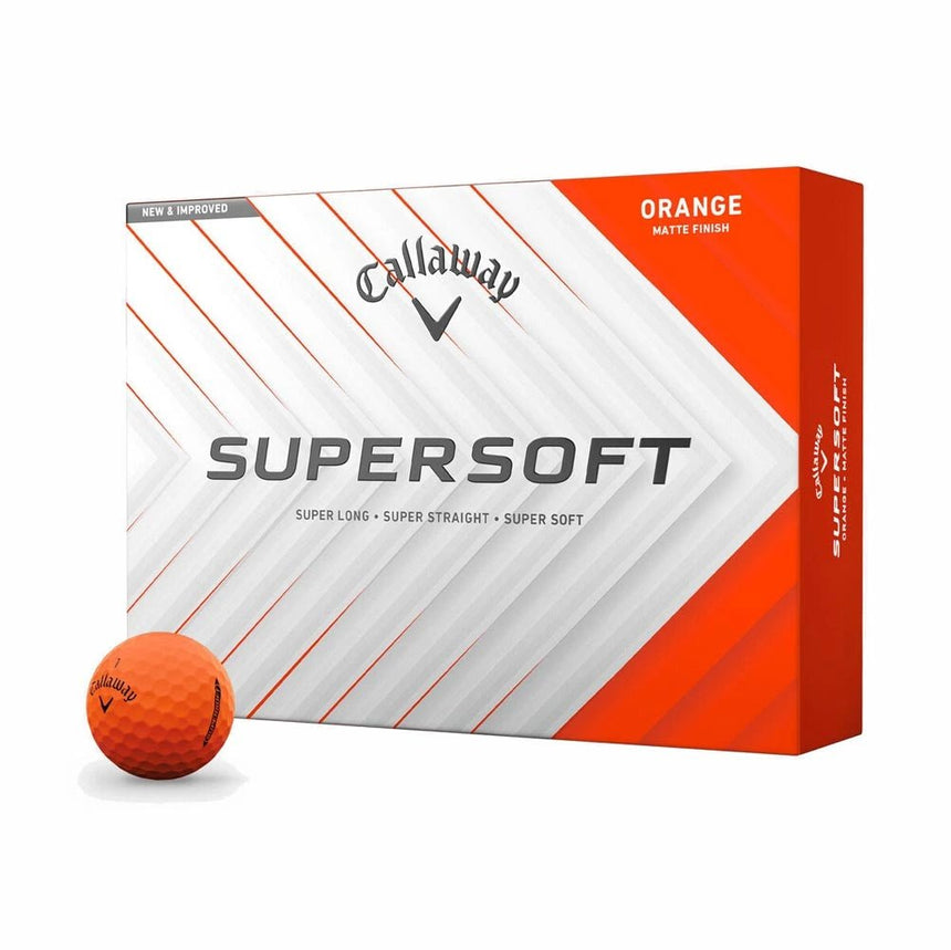Callaway Supersoft Golf Balls - Matte Orange