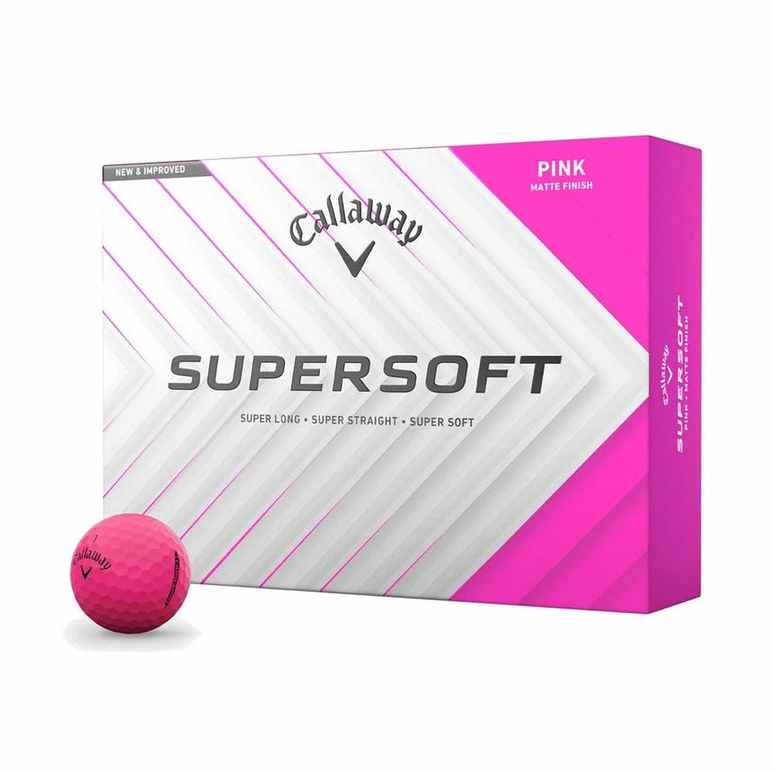 Callaway Supersoft Golf Balls - Matte Pink