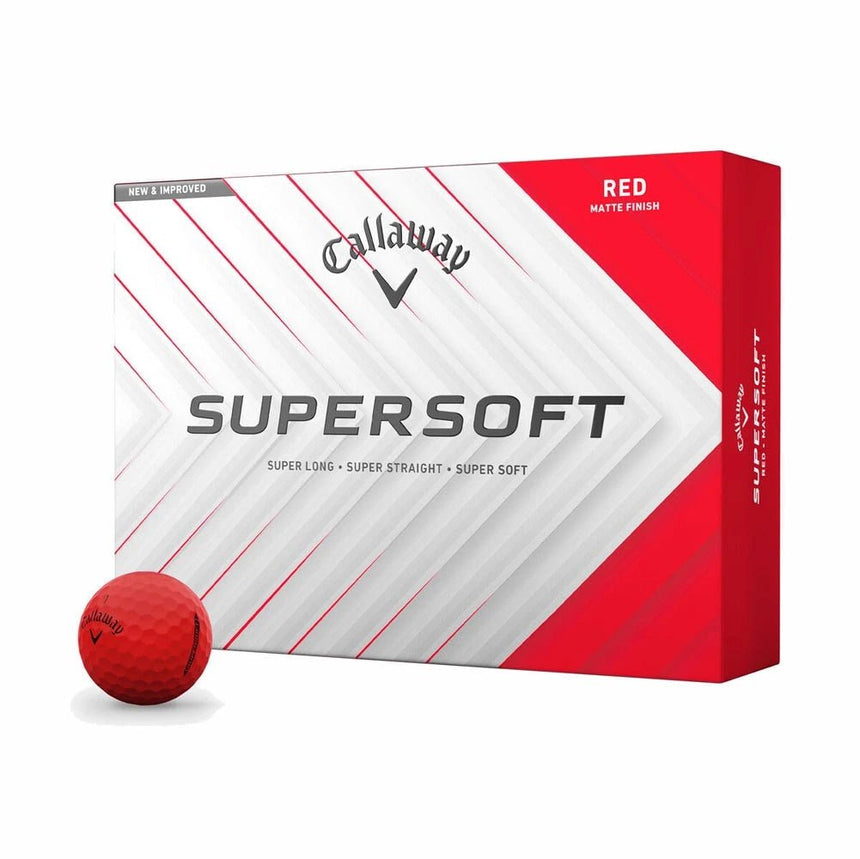 Callaway Supersoft Golf Balls - Matte Red