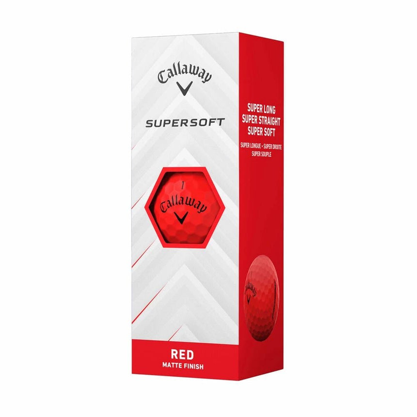 Callaway Supersoft Golf Balls - Matte Red