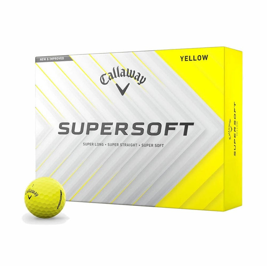 Callaway Supersoft Golf Balls - Yellow