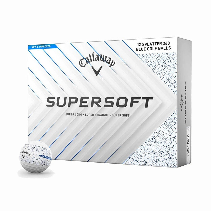 Callaway Supersoft Splatter 360 Golf Balls - Blue