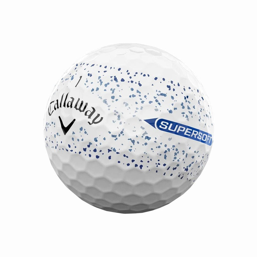 Callaway Supersoft Splatter 360 Golf Balls - Blue
