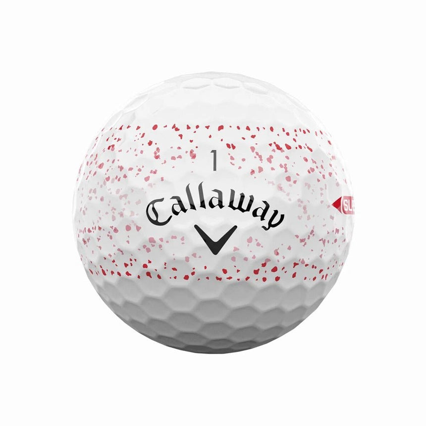 Callaway Supersoft Splatter 360 Golf Balls - Red