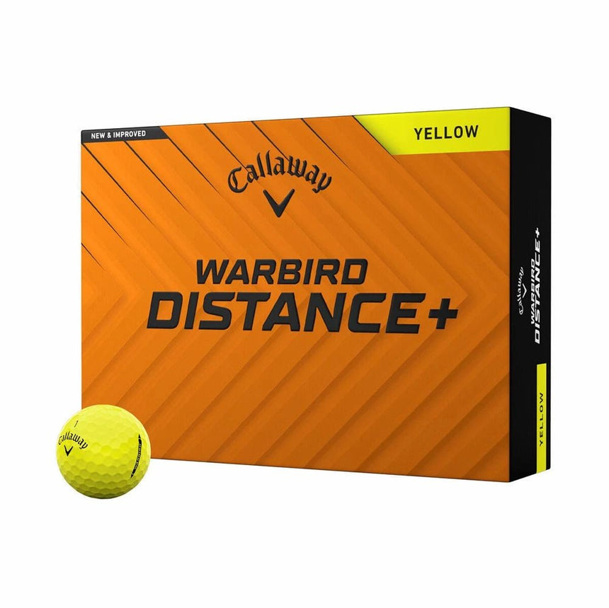 Callaway Warbird Distance+ Golf Balls - Yellow