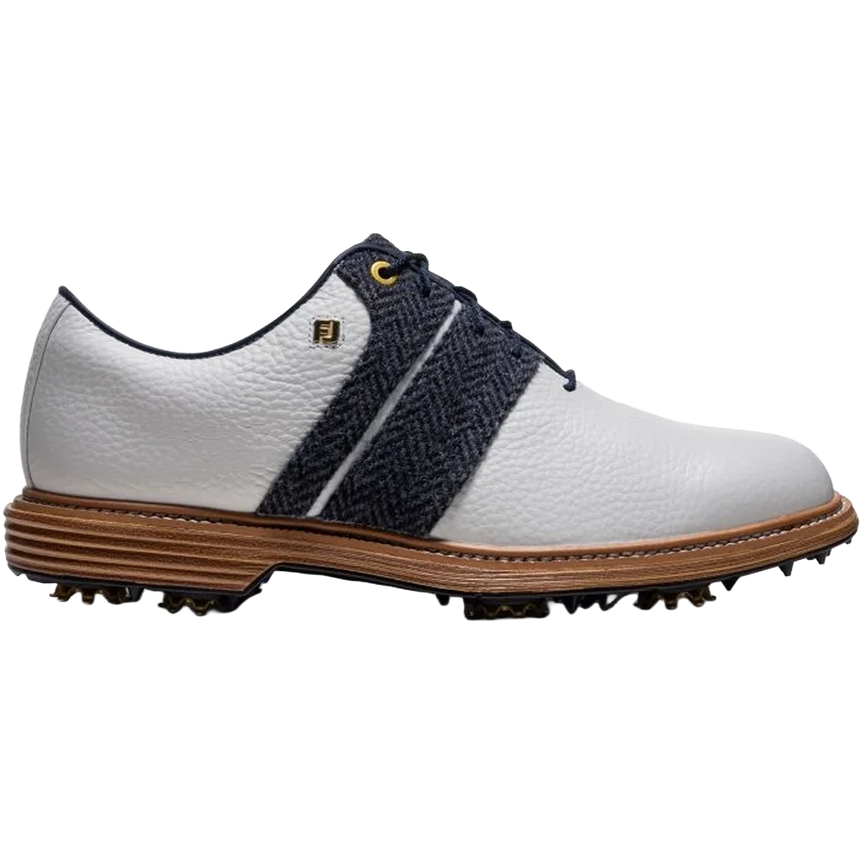 White/Harris Tweed Navy