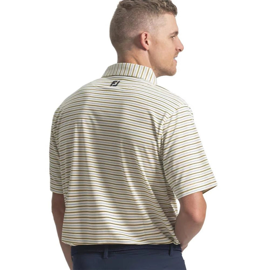 FootJoy Pinstripe Pop Stripe Lisle Golf Polo