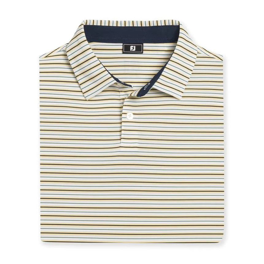 FootJoy Pinstripe Pop Stripe Lisle Golf Polo