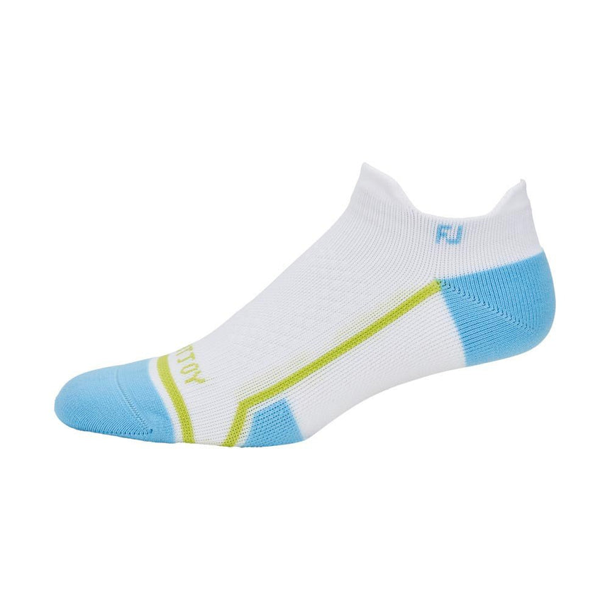 FootJoy Women's TechD.R.Y. Roll Tab Sock - White