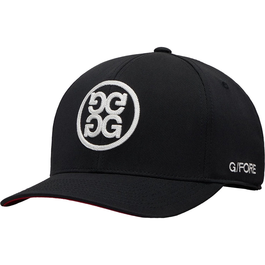G/Fore Chainstitch Circle G's Contrast Golf Hat - Onyx/Snow