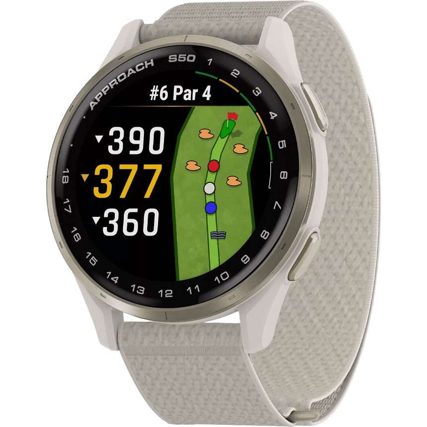 Garmin Approach S50 Watch - Cream Gold/Ivory