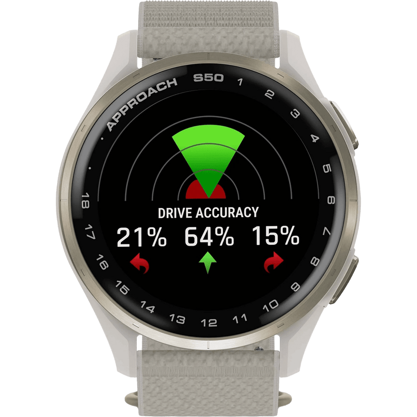 Garmin Approach S50 Watch - Cream Gold/Ivory
