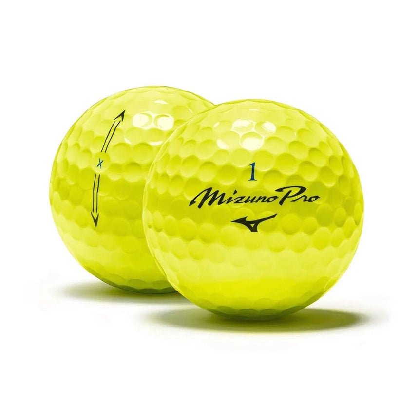 Mizuno Pro X Golf Balls - Optic Yellow