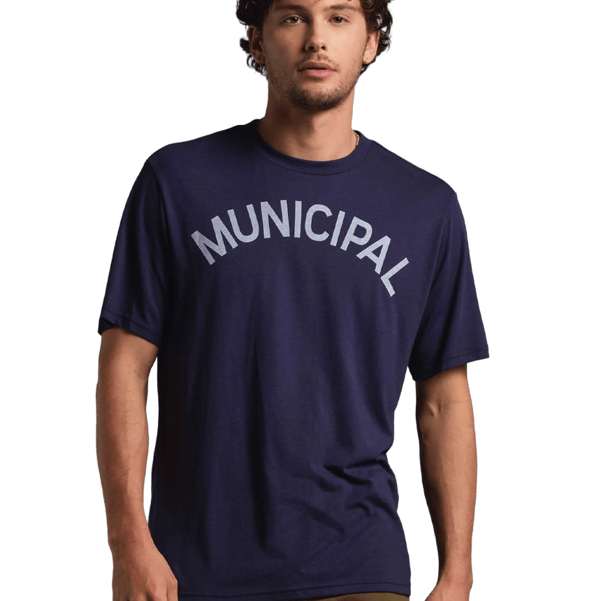 Municipal Origin SuperBlend Tee - Navy/Heather White
