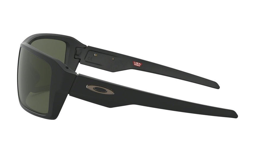 Oakley Double Edge Sunglasses - Matte Black/Dark Grey