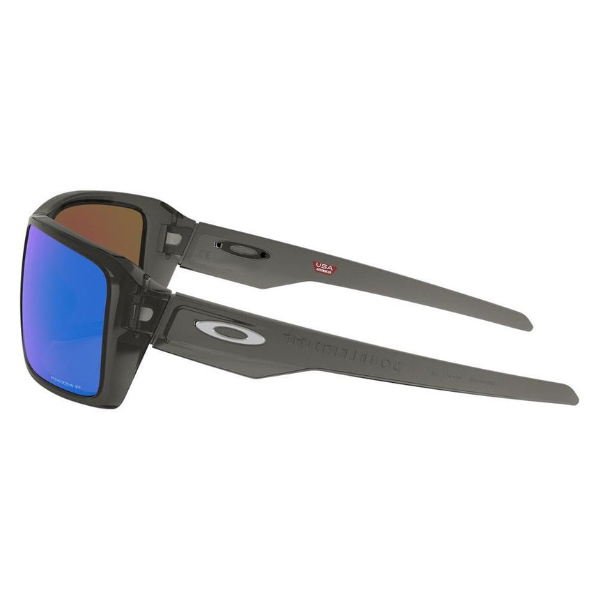Oakley Double Edge Sunglasses - Grey Smoke/Prizm Sapphire Polarized