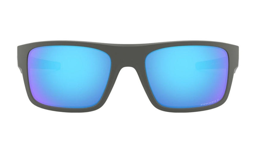Oakley Drop Point Sunglasses - Matte Dark Grey/Prizm Sapphire Polarized