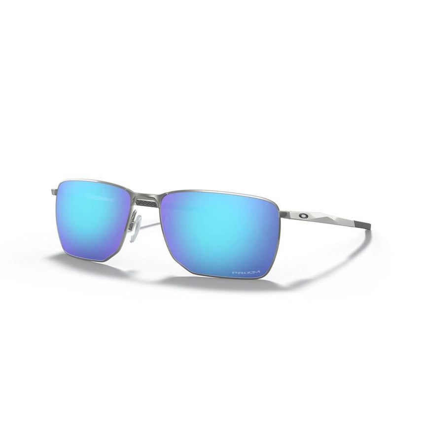 Oakley Ejector Sunglasses - Satin Chrome/Prizm Sapphire