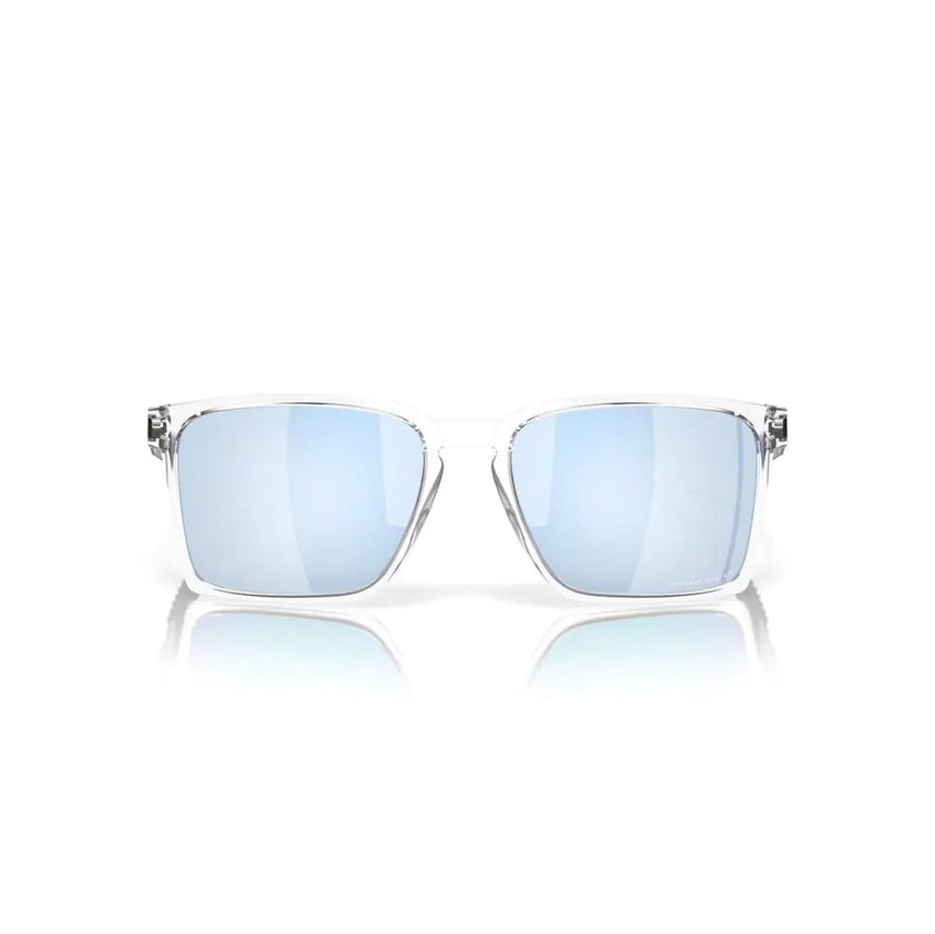Oakley Exchange Sun Sunglasses - Polished Clear/Prizm Sapphire Polarized