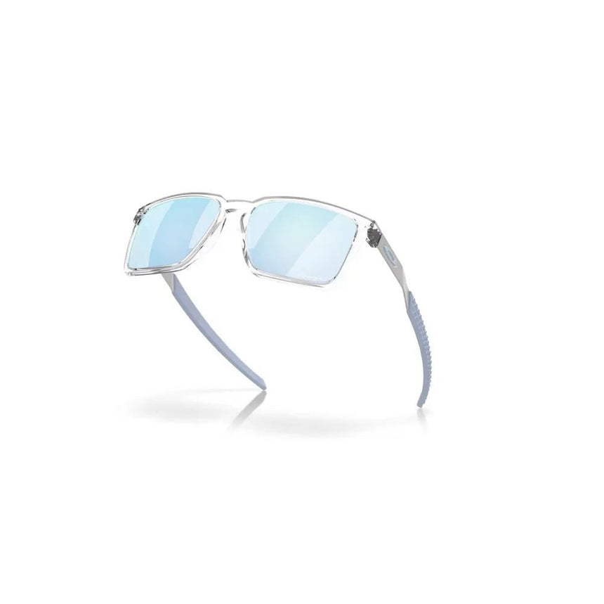 Oakley Exchange Sun Sunglasses - Polished Clear/Prizm Sapphire Polarized
