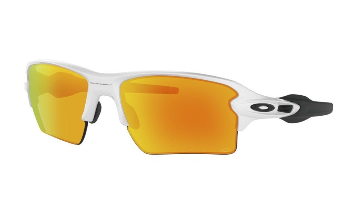 Oakley Flak 2.0 XL Sunglasses - Polished White/Fire Iridium | Golf HQ