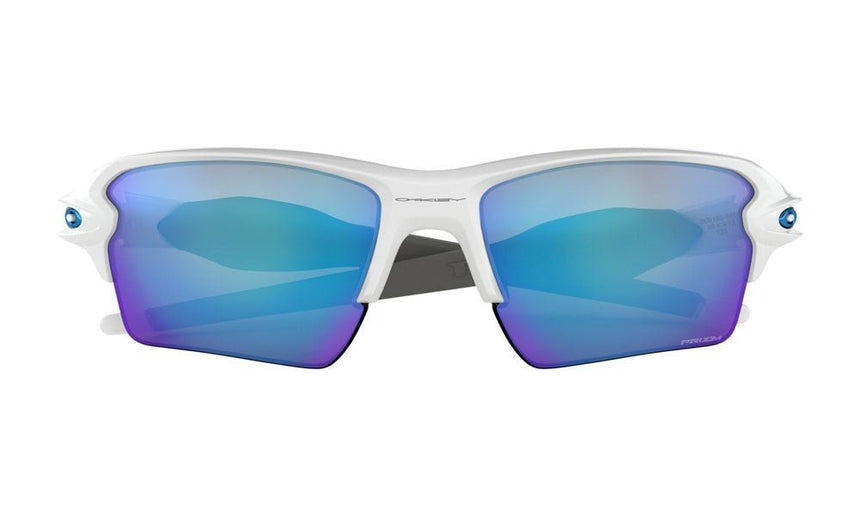 Oakley Flak 2.0 XL Sunglasses - Polished White/Prizm Sapphire
