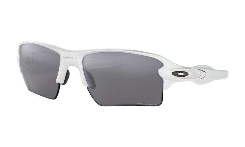 Oakley Flak 2.0 XL Sunglasses - Polished White/White/Prizm Black Polarized