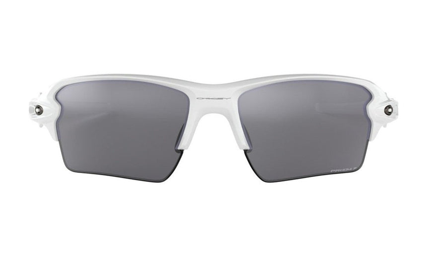 Oakley Flak 2.0 XL Sunglasses - Polished White/White/Prizm Black Polarized