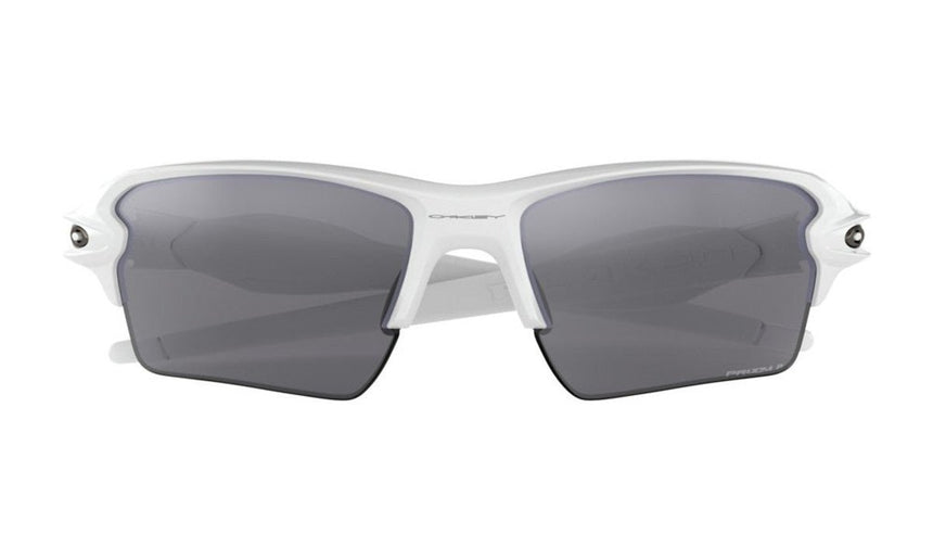 Oakley Flak 2.0 XL Sunglasses - Polished White/White/Prizm Black Polarized
