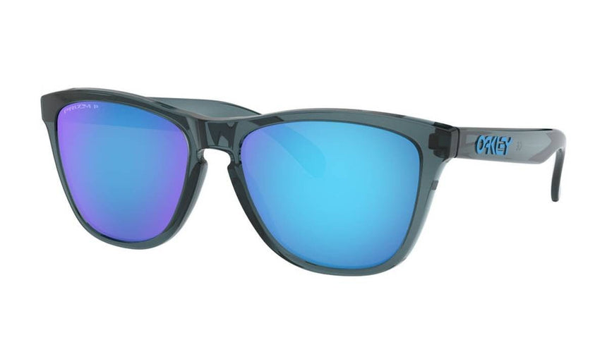 Oakley Frogskins Sunglasses - Crystal Black/Prizm Sapphire Polarized