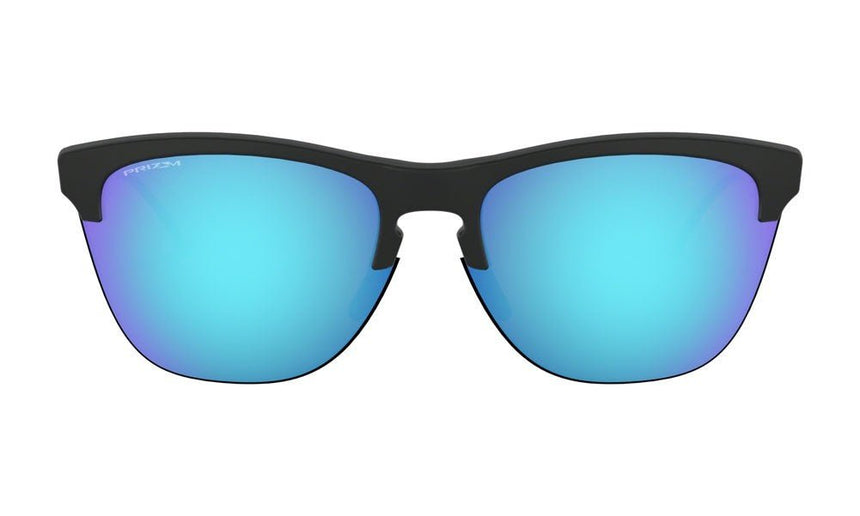 Oakley Frogskins Lite Sunglasses - Matte Black Clear/Prizm Sapphire