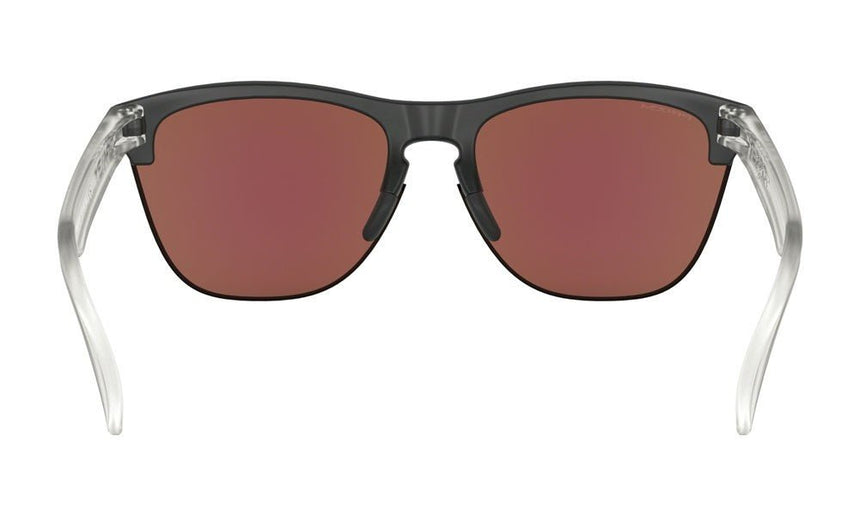 Oakley Frogskins Lite Sunglasses - Matte Black Clear/Prizm Sapphire