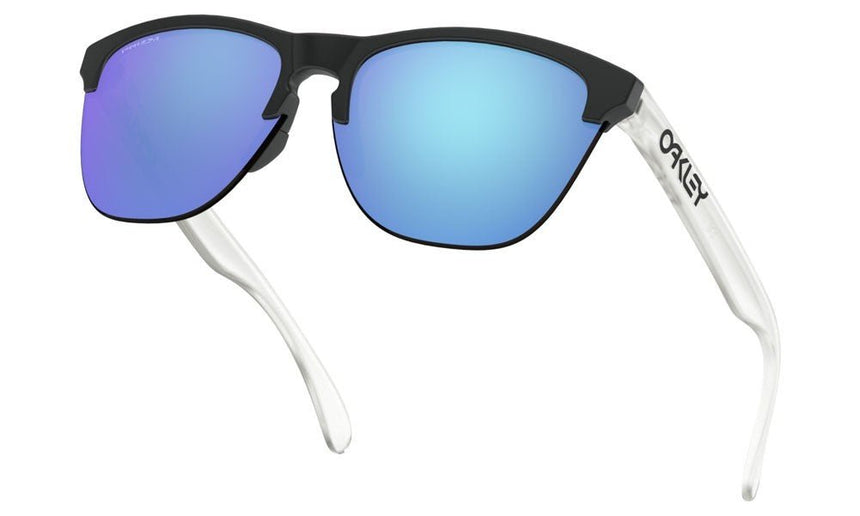 Oakley Frogskins Lite Sunglasses - Matte Black Clear/Prizm Sapphire