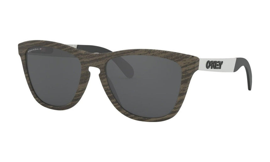 Oakley Frogskins Mix Sunglasses - Woodgrain/Prizm Black Polarized