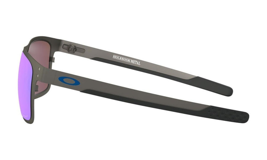 Oakley Holbrook Metal Sunglasses - Matte Gunmetal/Prizm Sapphire Polarized